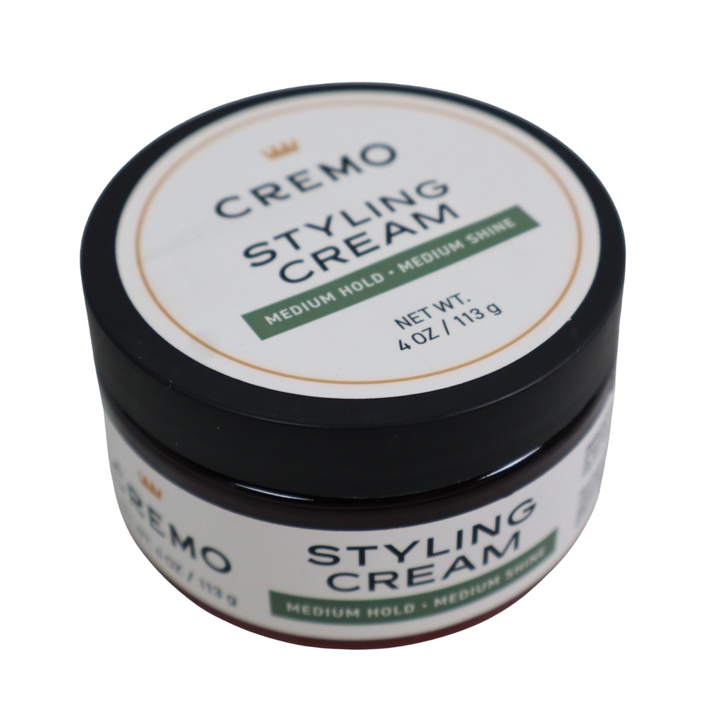 Cremo Premium Barber Grade Hair Styling Cream, Medium Hold, Medium Shine, 4 Oz